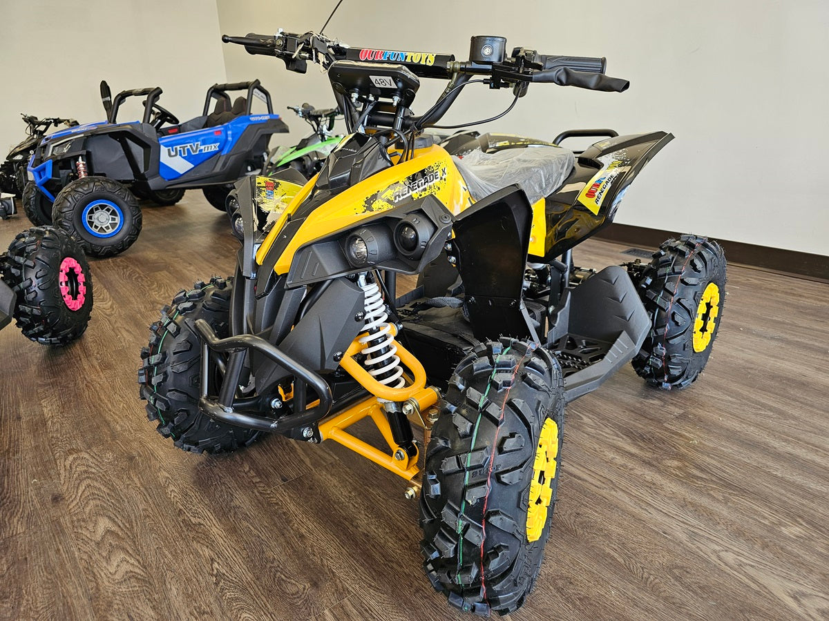 1200W 48V Renegade X ATV Yellow – OURFUNTOYS