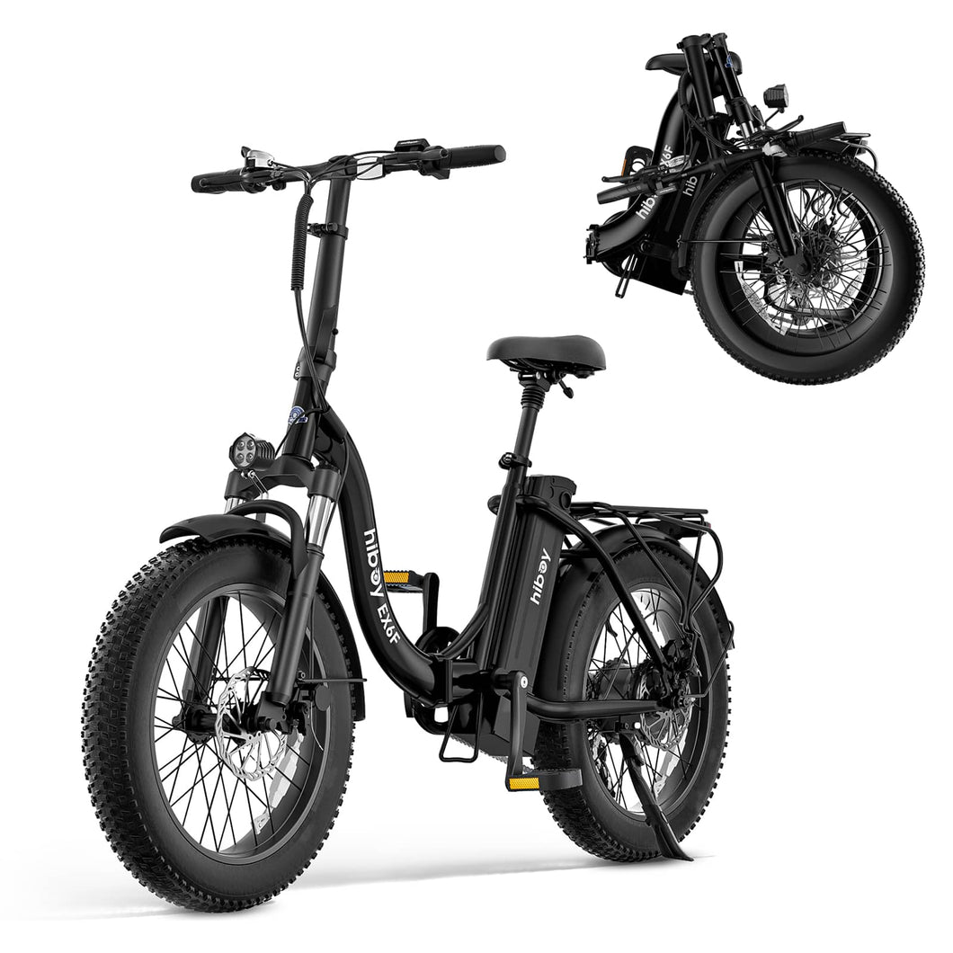 HiBoy - EX6F Foldable Electric Bike Black