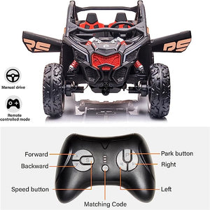 Officially Licensed Can-Am Maverick 2x24V Batteries and 4 Motors (4WD) RS Edition