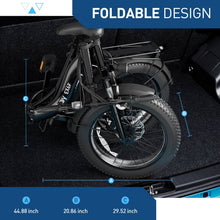 Charger l&#39;image dans la galerie, HiBoy - EX6F Foldable Electric Bike Black
