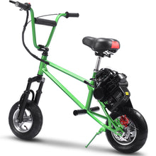 Charger l'image dans la galerie, https://mototecusa.com/assets/images/MT-Mini-Bike-V2-52cc_Green_4.jpg