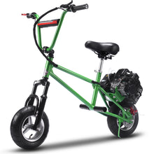 Charger l'image dans la galerie, https://mototecusa.com/assets/images/MT-Mini-Bike-V2-52cc_Green_6.jpg