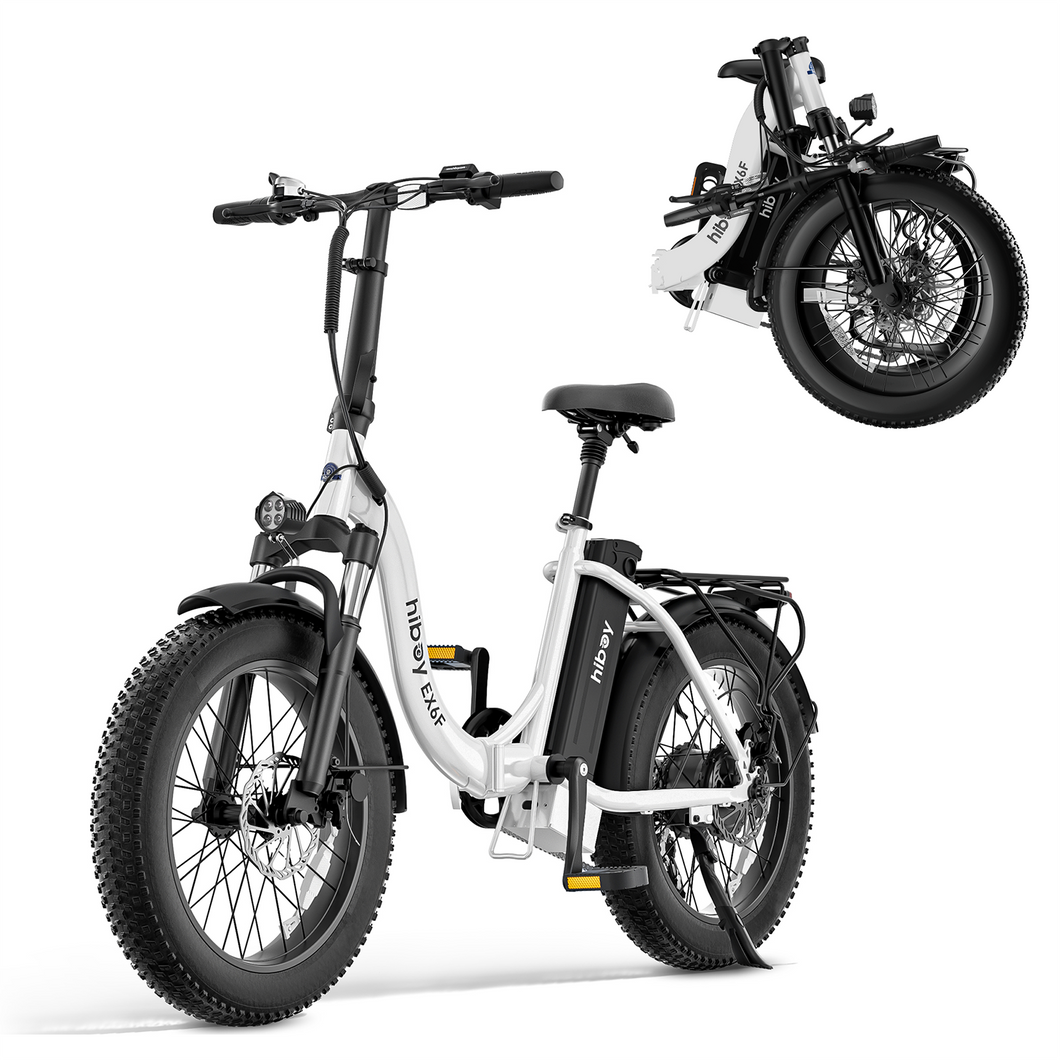 HiBoy - EX6F Foldable Electric Bike White