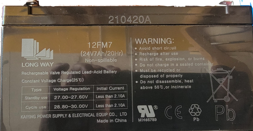 24v7ah Rechargeable Battery ELITE