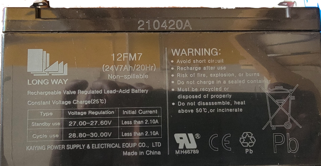 24v7ah Rechargeable Battery ELITE